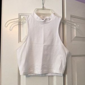 White crop top